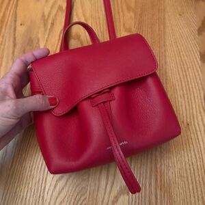 Mansur Gavriel MINI Lady bag in Flamma (Red)